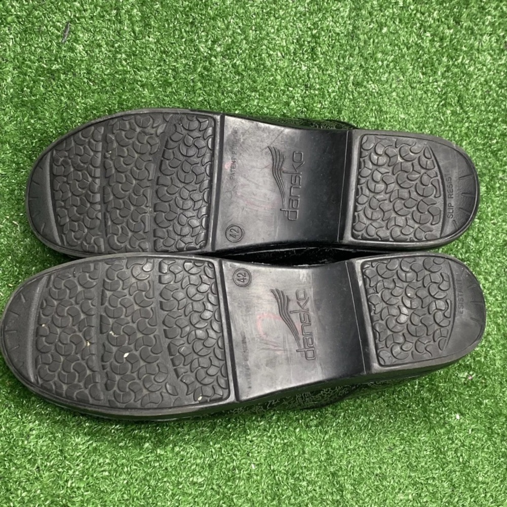 Dansko XP 2.0 Black Silver Women's Nursing Shoes Clogs US 11.5 / 12 Excel Cond - Picture 7 of 8